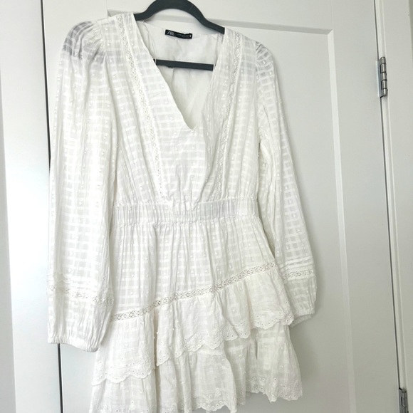 Zara white mini dress XS - Picture 1 of 3